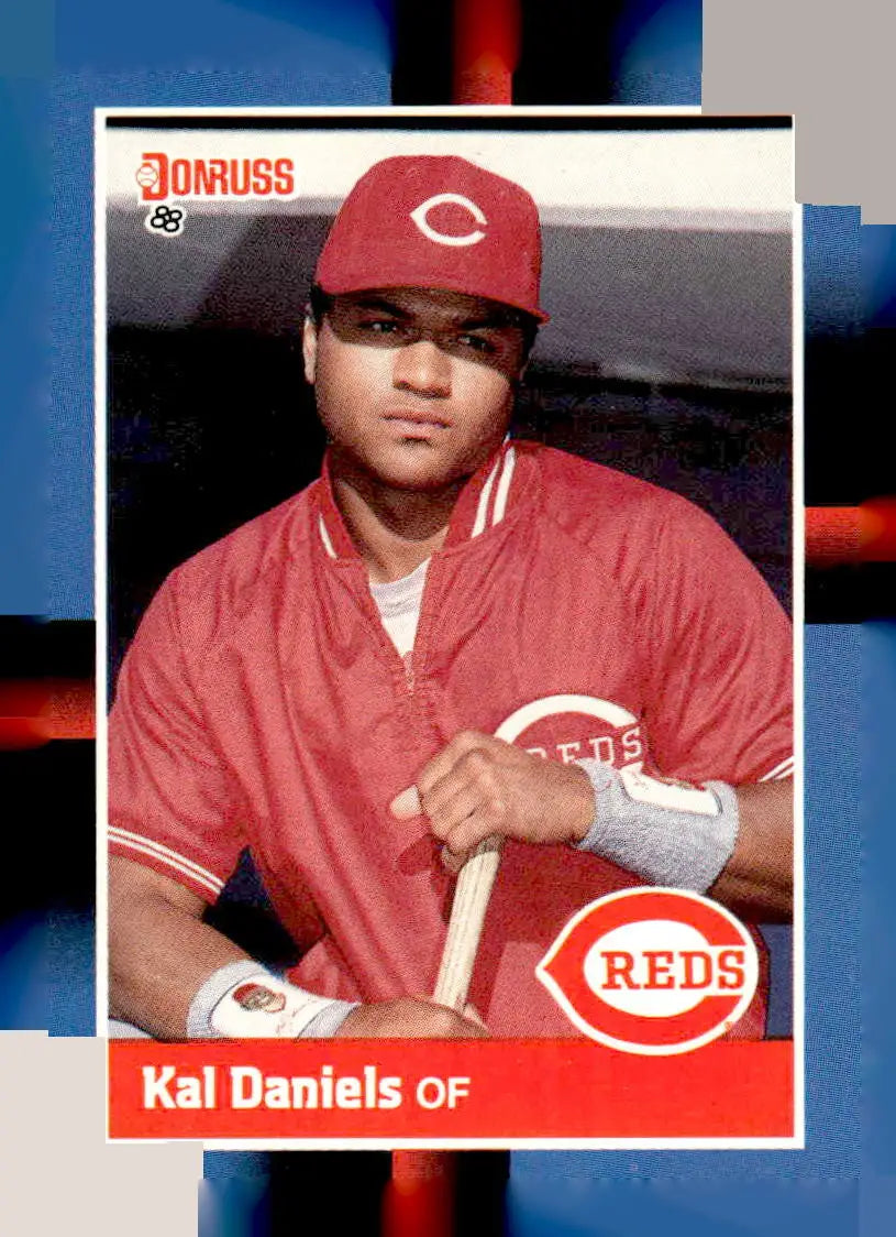 1988 Donruss Kal Daniels baseball card 289b Kal Daniels Cincinnati Reds collectible