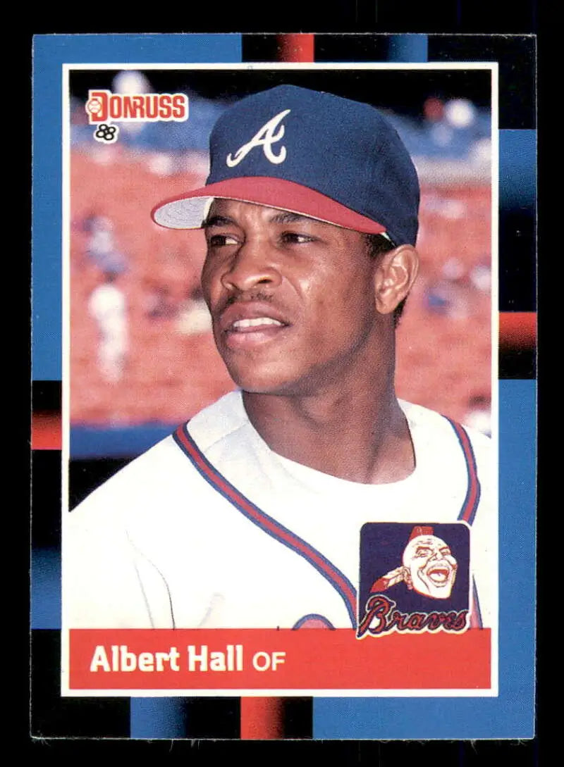 1988 Donruss #290 Albert Hall NM-MT Atlanta Braves Baseball Card - Baseball Card Single