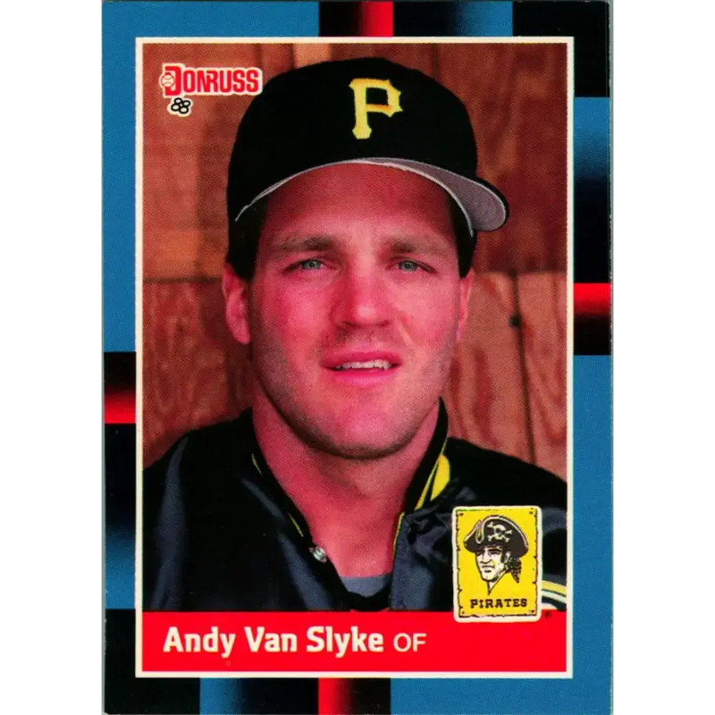 1988 Donruss #291 Andy Van Slyke EX Pittsburgh Pirates Baseball Card - Baseball Card Single