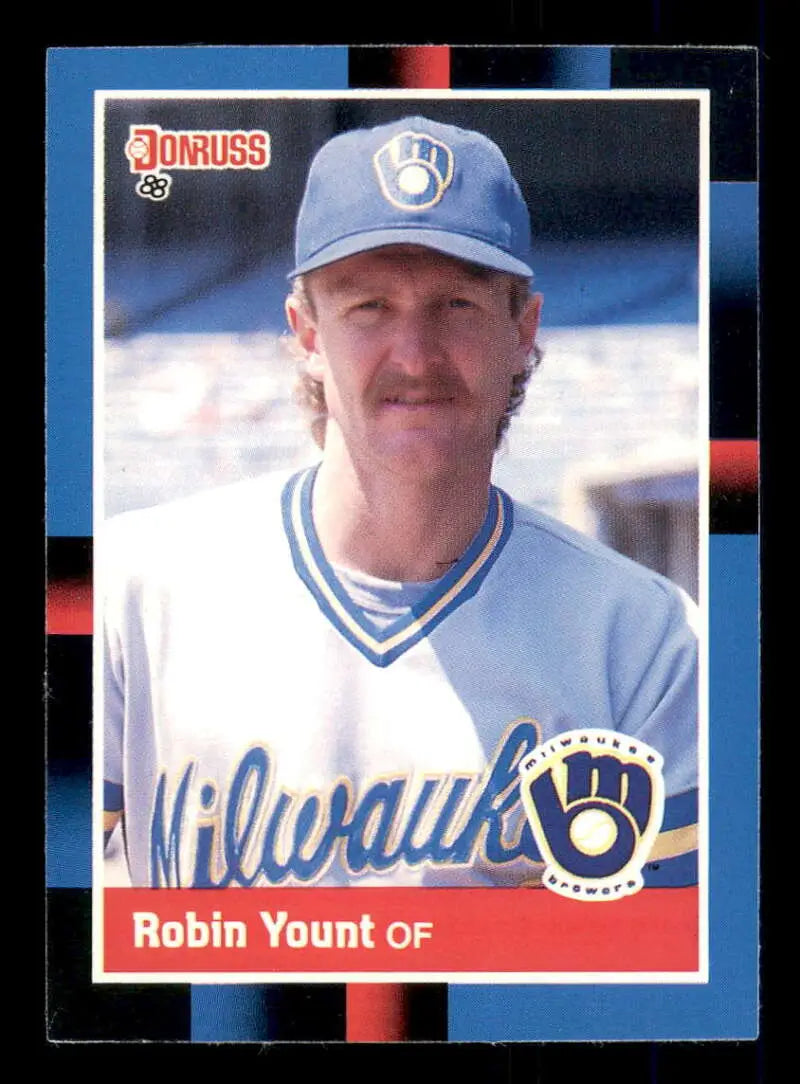 1988 Donruss #295 Robin Yount NM-MT Milwaukee Brewers Baseball Card - Baseball Card Single
