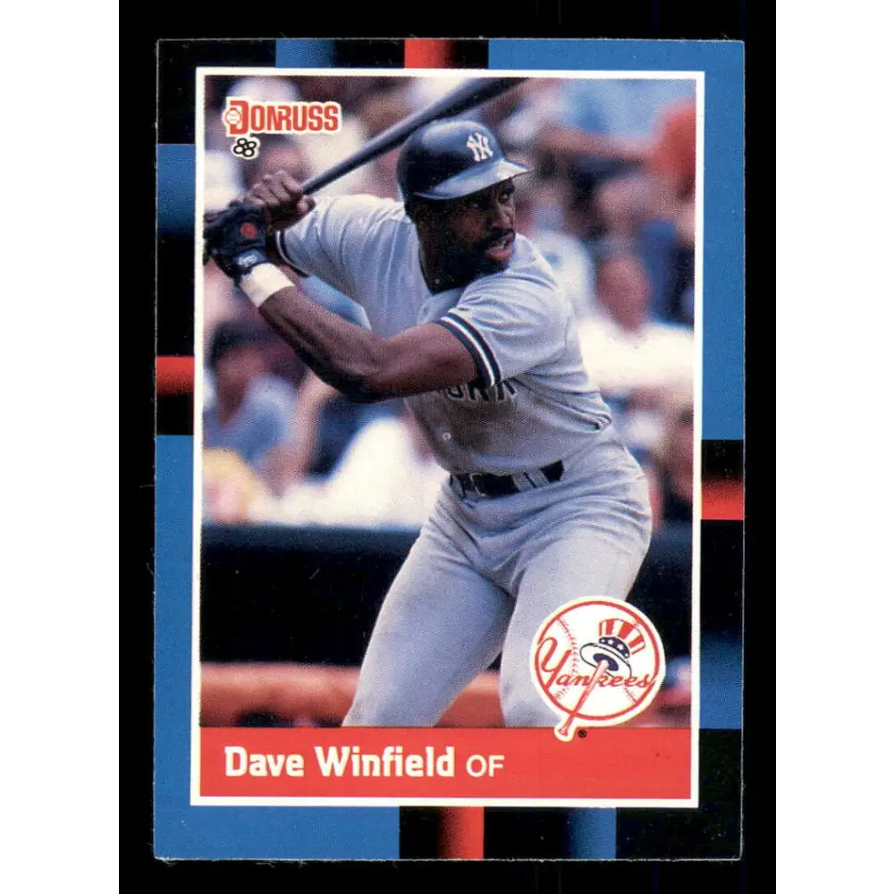 1988 Donruss #298 Dave Winfield EX New York Yankees Baseball Card Image 1