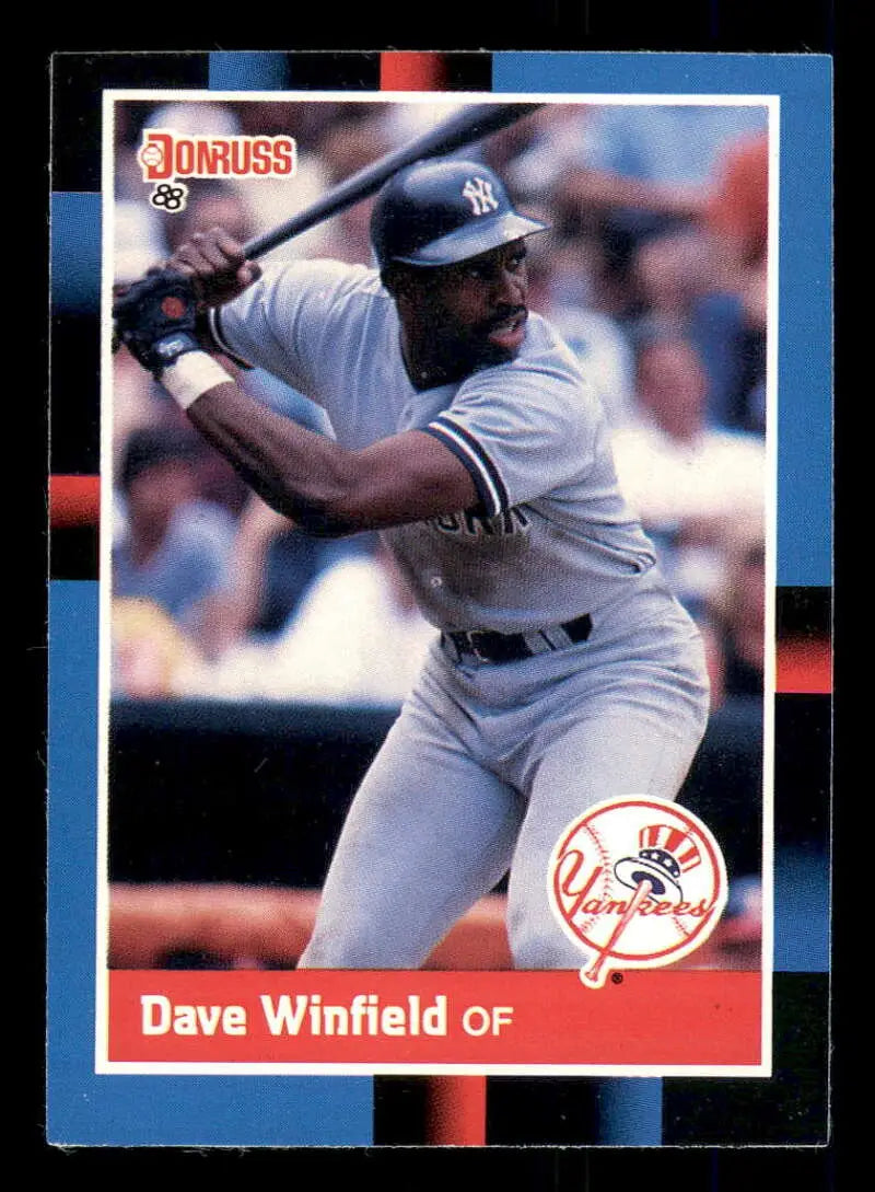 1988 Donruss #298 Dave Winfield NM-MT New York Yankees Baseball Card - Baseball Card Single