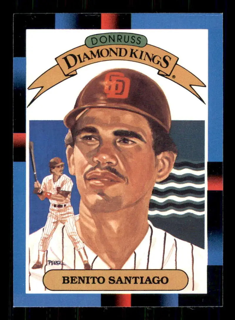 1988 Donruss #3 Benito Santiago NM-MT San Diego Padres Baseball Card - Baseball Card Single