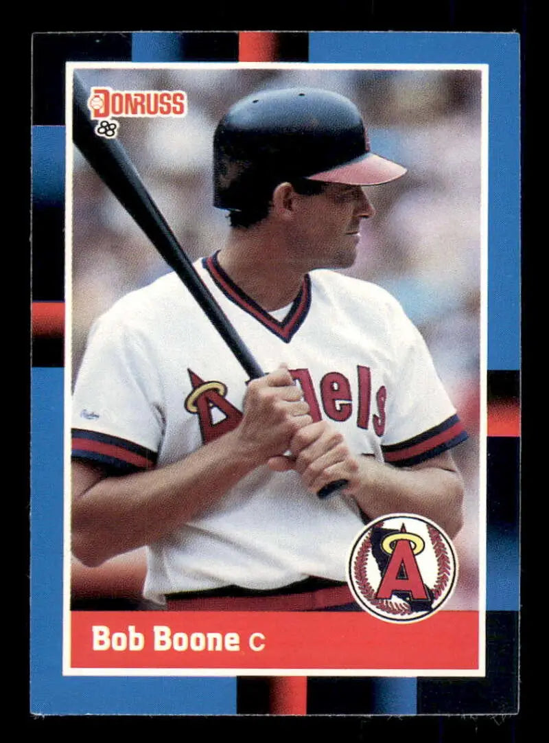 1988 Donruss #305 Bob Boone NM-MT California Angels Baseball Card - Baseball Card Single