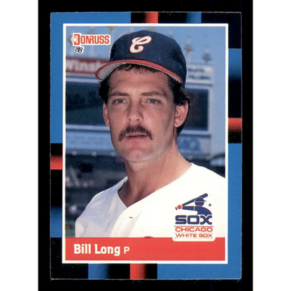 1988 Donruss #306 Bill Long EX RC Rookie Chicago White Sox Baseball Card Image 1