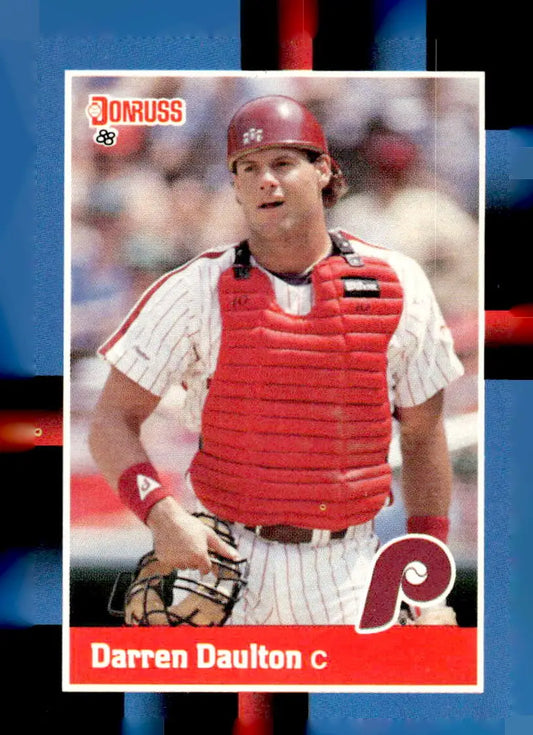 1988 Donruss Darren Daulton baseball card featuring Darren Daulton from Daulton baseball card series