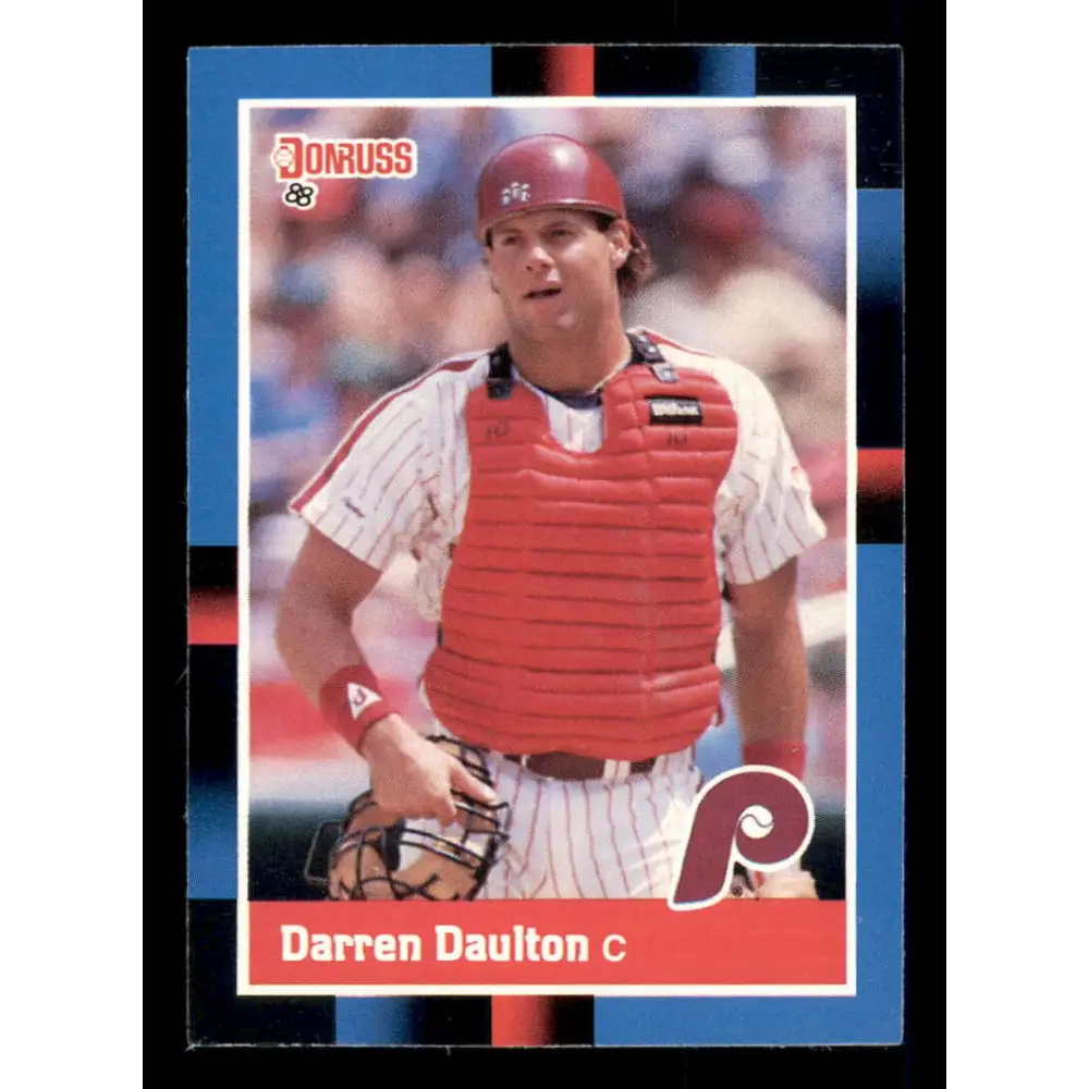 1988 Donruss #309 Darren Daulton EX Philadelphia Phillies Baseball Card Image 1