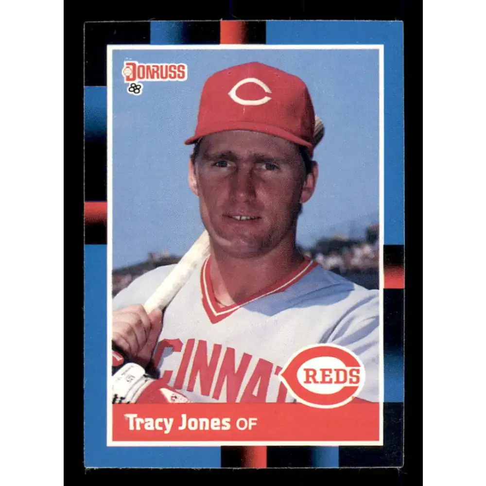 1988 Donruss #310 Tracy Jones EX Cincinnati Reds Baseball Card - Baseball Card Single