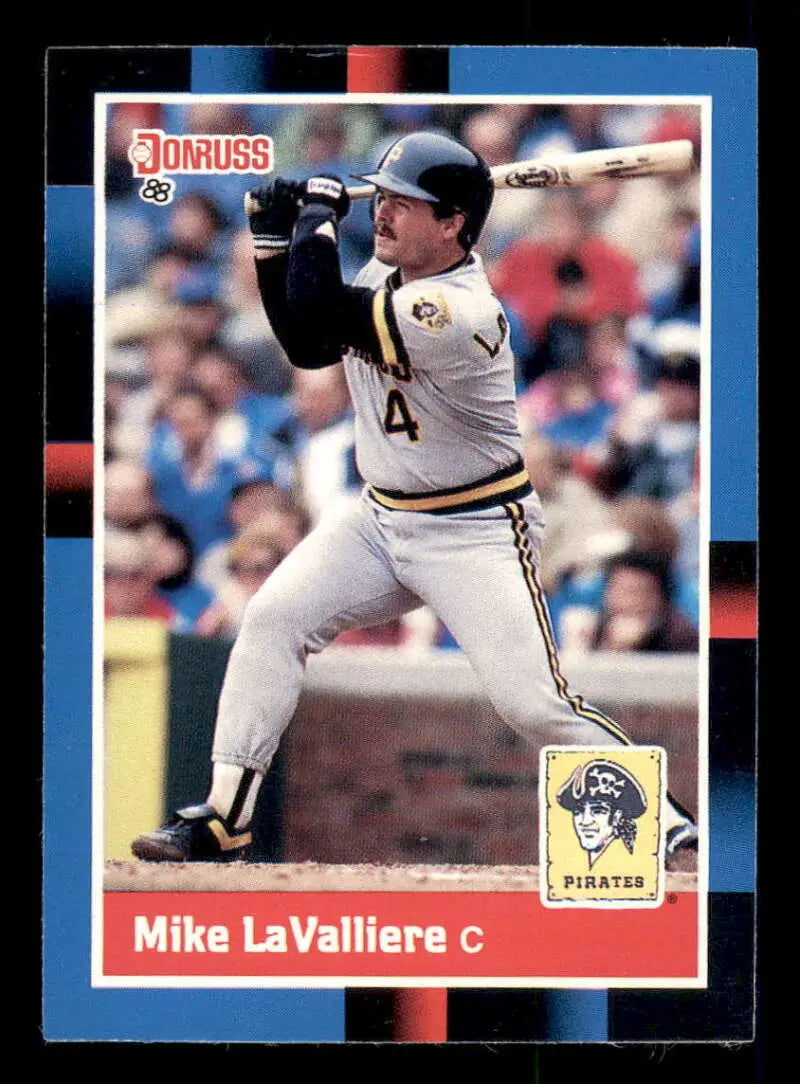 1988 Donruss #312 Mike Lavalliere NM-MT Pittsburgh Pirates Baseball Card - Baseball Card Single
