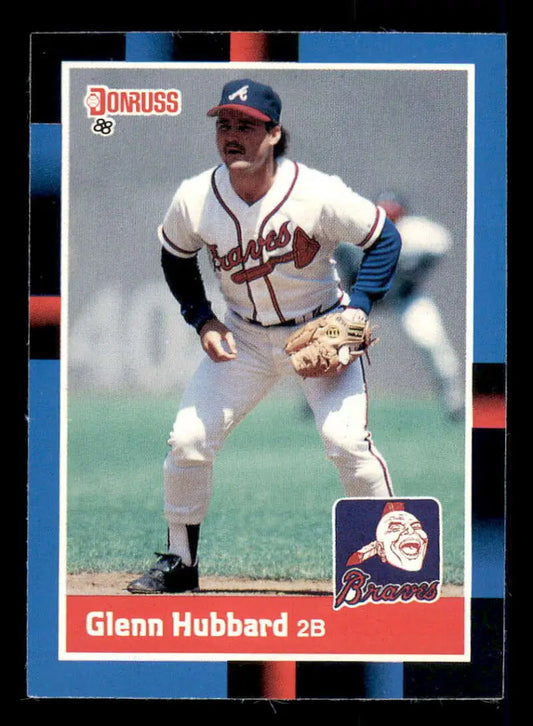 1988 Donruss #314 Glenn Hubbard NM-MT Atlanta Braves Baseball Card - Baseball Card Single