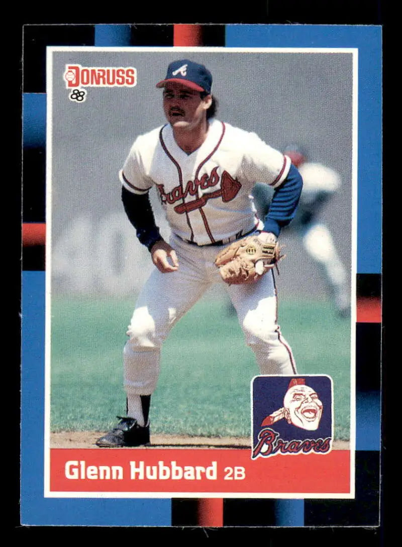 1988 Donruss #314 Glenn Hubbard NM-MT Atlanta Braves Baseball Card - Baseball Card Single