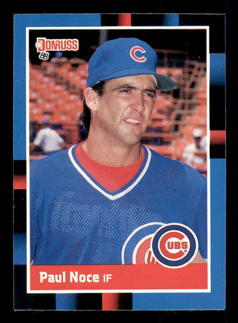1988 Donruss #315 Paul Noce NM-MT RC Rookie Chicago Cubs Baseball Card - Baseball Card Single