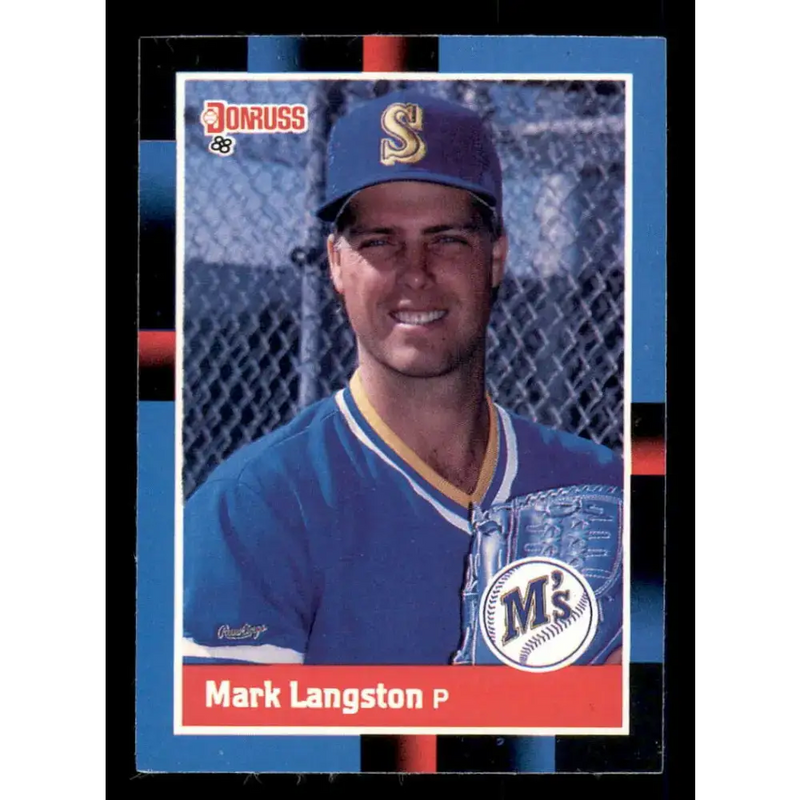 1988 Donruss #317 Mark Langston EX Seattle Mariners Baseball Card - Baseball Card Single