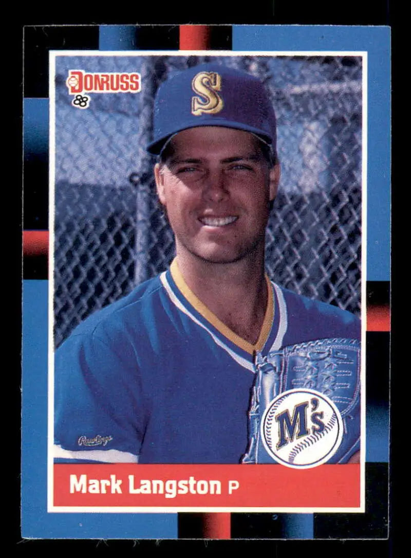 1988 Donruss #317 Mark Langston NM-MT Seattle Mariners Baseball Card - Baseball Card Single