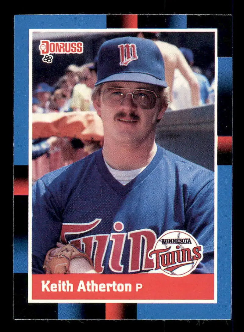1988 Donruss #318 Keith Atherton NM-MT Minnesota Twins Baseball Card - Baseball Card Single