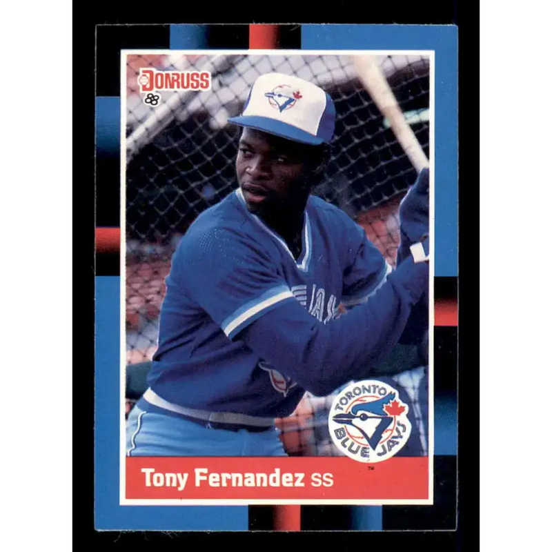 1988 Donruss #319 Tony Fernandez EX Toronto Blue Jays Baseball Card - Baseball Card Single
