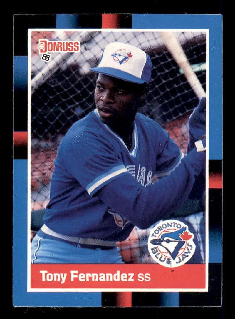 1988 Donruss #319 Tony Fernandez NM-MT Toronto Blue Jays Baseball Card - Baseball Card Single
