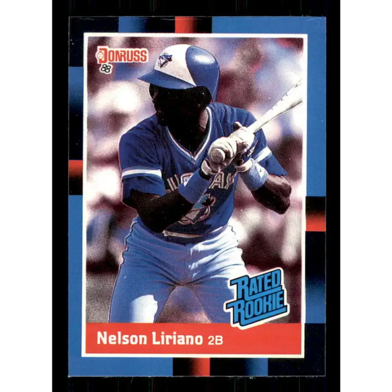 1988 Donruss #32 Nelson Liriano/ EX RC Rookie Toronto Blue Jays Baseball Card - Baseball Card Single