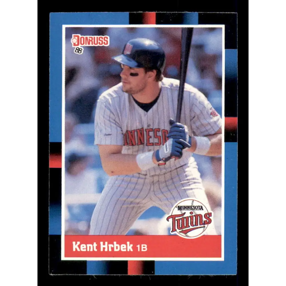 1988 Donruss #320 Kent Hrbek EX Minnesota Twins Baseball Card Image 1
