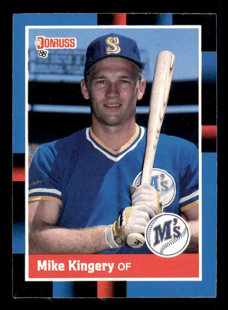 1988 Donruss #322 Mike Kingery NM-MT Seattle Mariners Baseball Card - Baseball Card Single