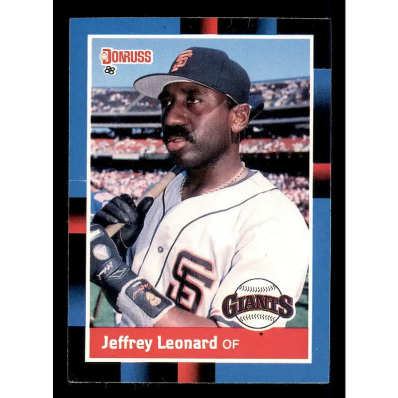 1988 Donruss #327 Jeffrey Leonard EX San Francisco Giants Baseball Card - Baseball Card Single