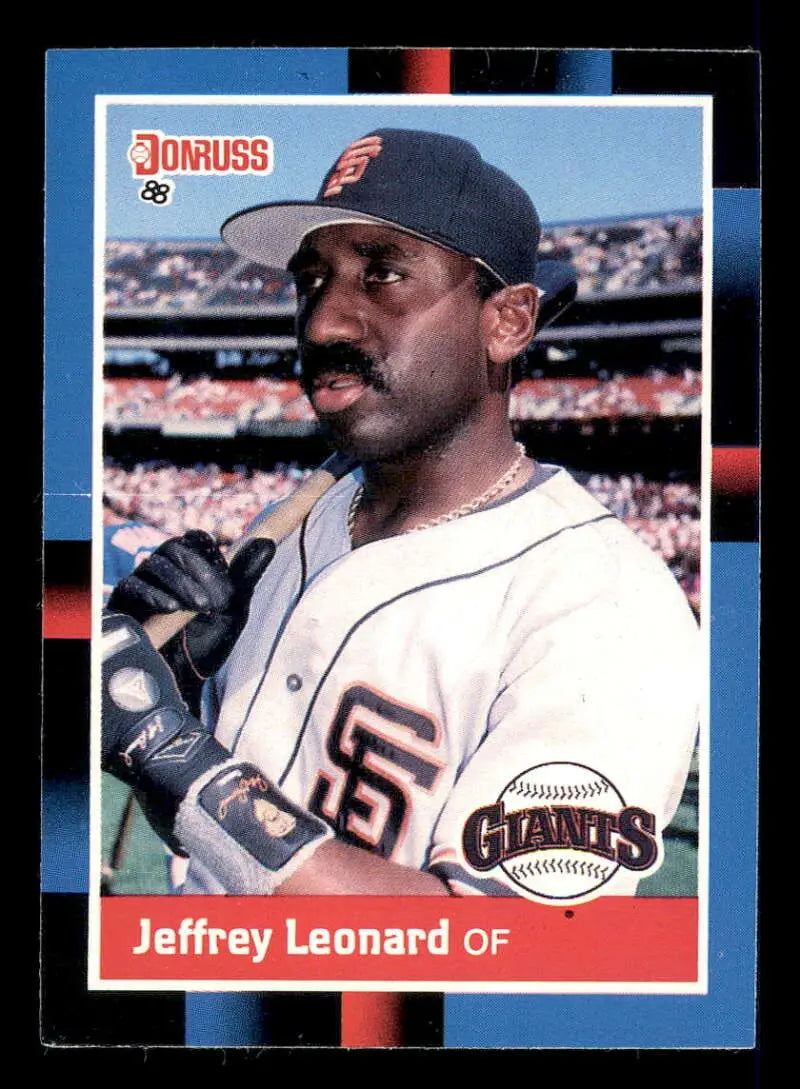 1988 Donruss #327 Jeffrey Leonard NM-MT San Francisco Giants Baseball Card - Baseball Card Single