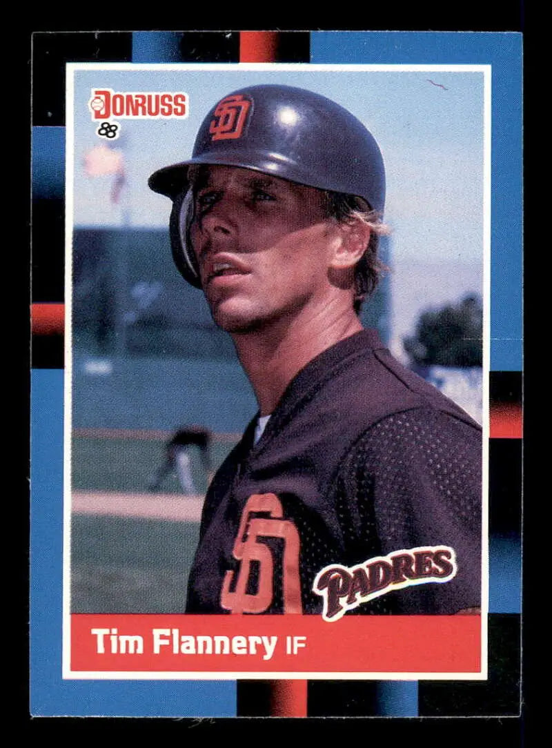 1988 Donruss #328 Tim Flannery NM-MT San Diego Padres Baseball Card - Baseball Card Single