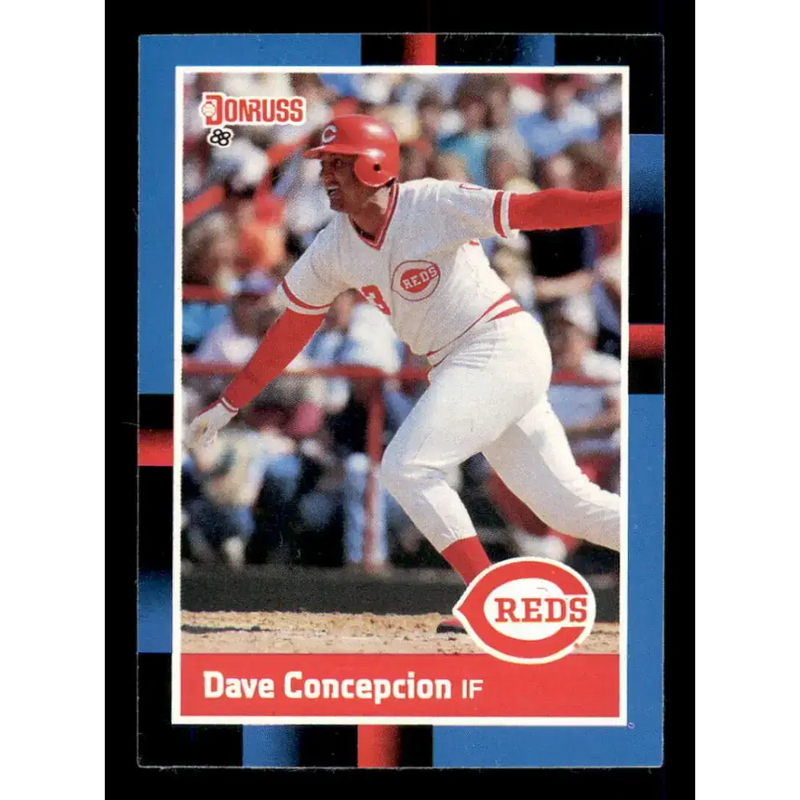 1988 Donruss #329 Dave Concepcion EX Cincinnati Reds Baseball Card - Baseball Card Single