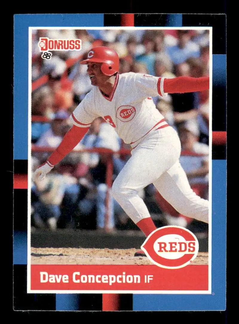 1988 Donruss #329 Dave Concepcion NM-MT Cincinnati Reds Baseball Card - Baseball Card Single
