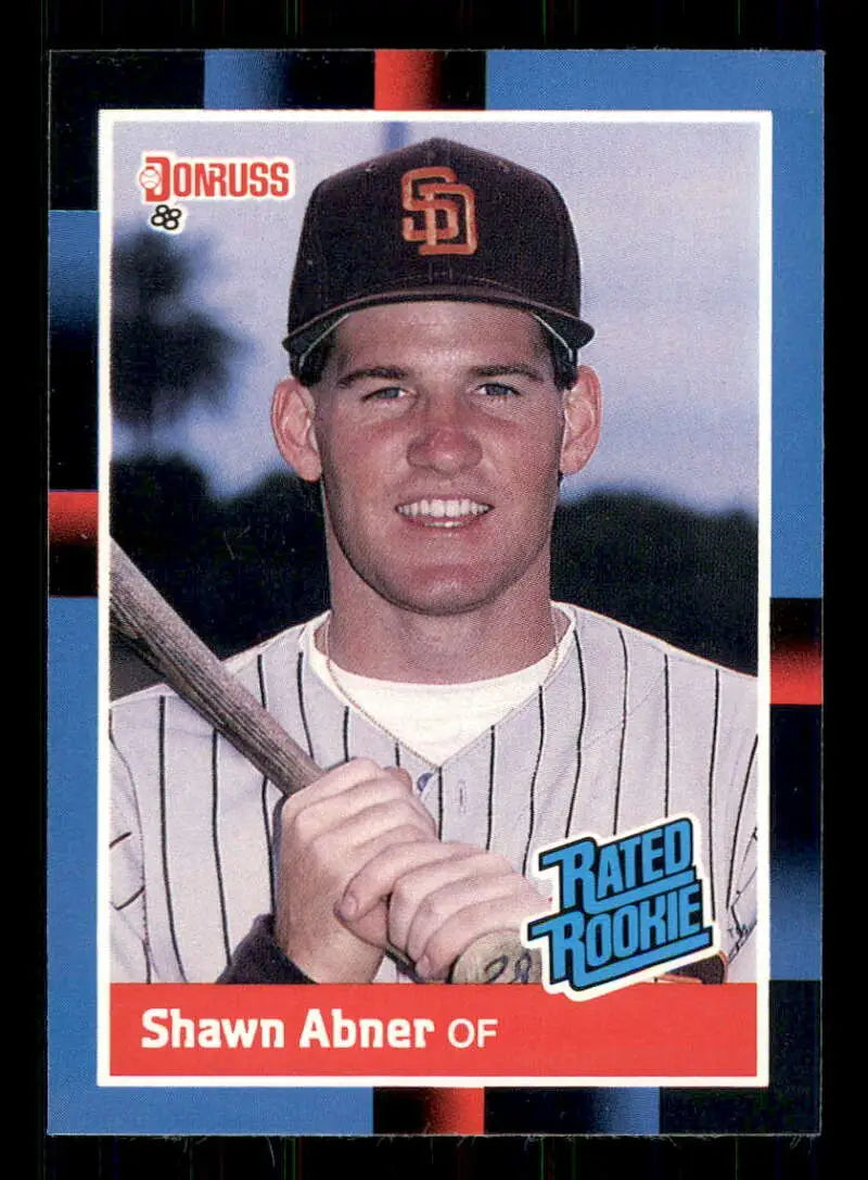 1988 Donruss #33 Shawn Abner NM-MT San Diego Padres Baseball Card - Baseball Card Single