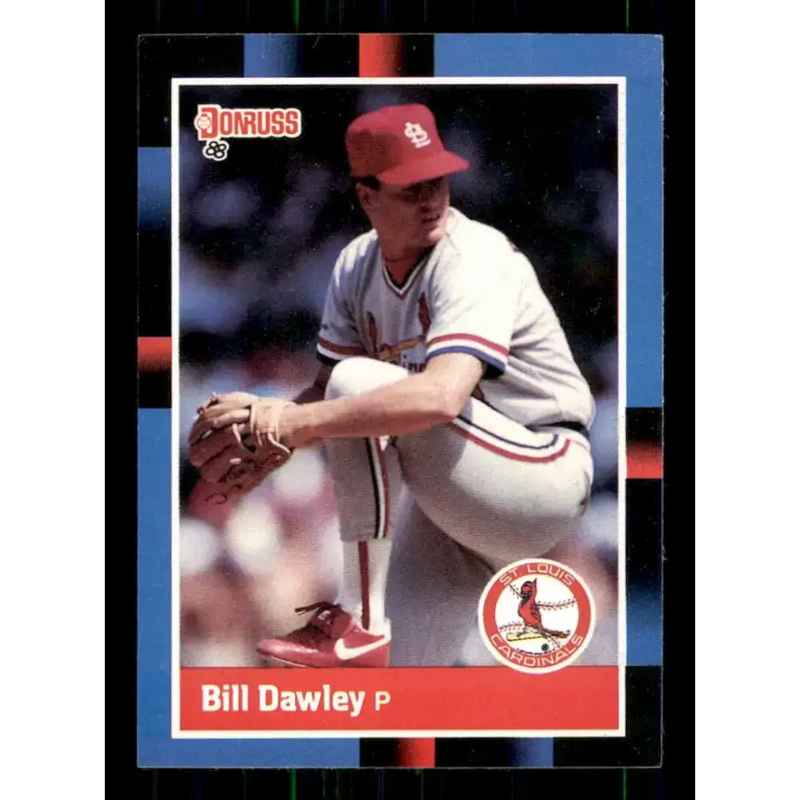 1988 Donruss #331 Bill Dawley EX St. Louis Cardinals Baseball Card - Baseball Card Single