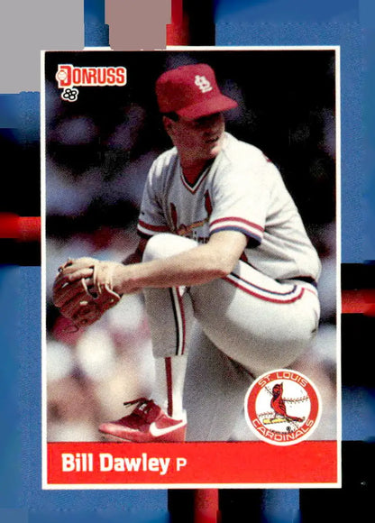 1988 Donruss baseball card of Bill Dawley Louis Cardinals donruss 331c collectible