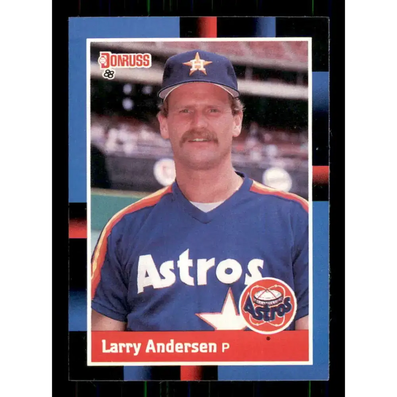 1988 Donruss #332 Larry Andersen EX Houston Astros Baseball Card - Baseball Card Single