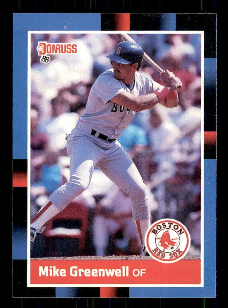1988 Donruss #339 Mike Greenwell NM-MT Boston Red Sox Baseball Card - Baseball Card Single