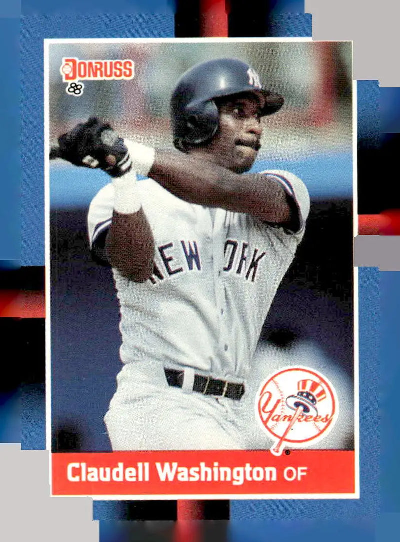 1988 Donruss #340 Claudell Washington - Baseball Card Single
