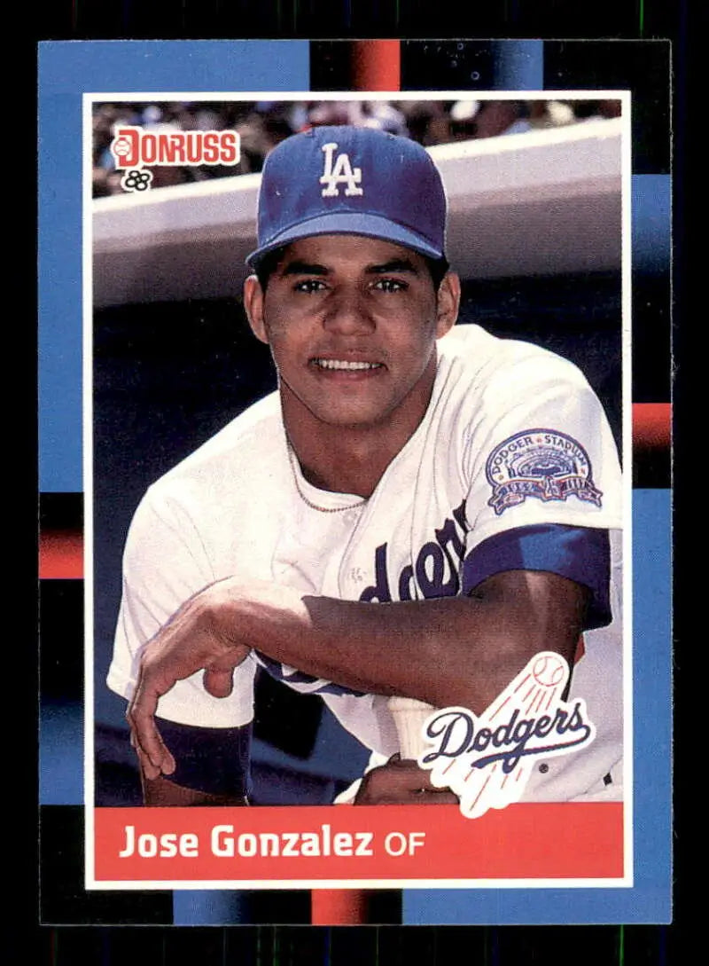 1988 Donruss #341 Jose Gonzalez NM-MT Los Angeles Dodgers Baseball Card - Baseball Card Single