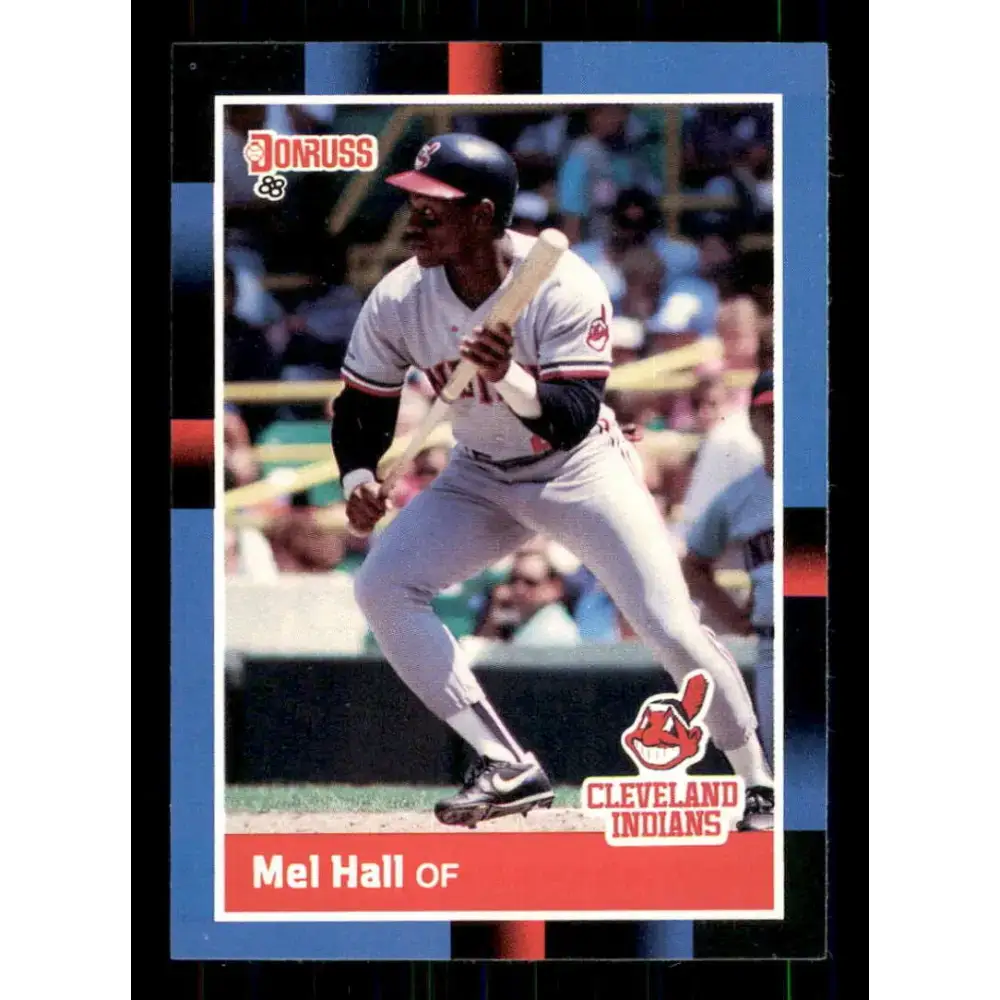 1988 Donruss #342 Mel Hall EX Cleveland Indians Baseball Card - Baseball Card Single