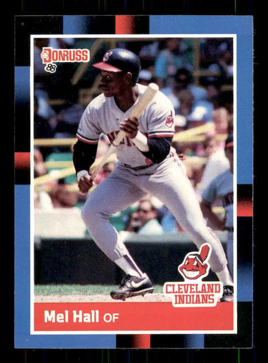 1988 Donruss #342 Mel Hall NM-MT Cleveland Indians Baseball Card - Baseball Card Single