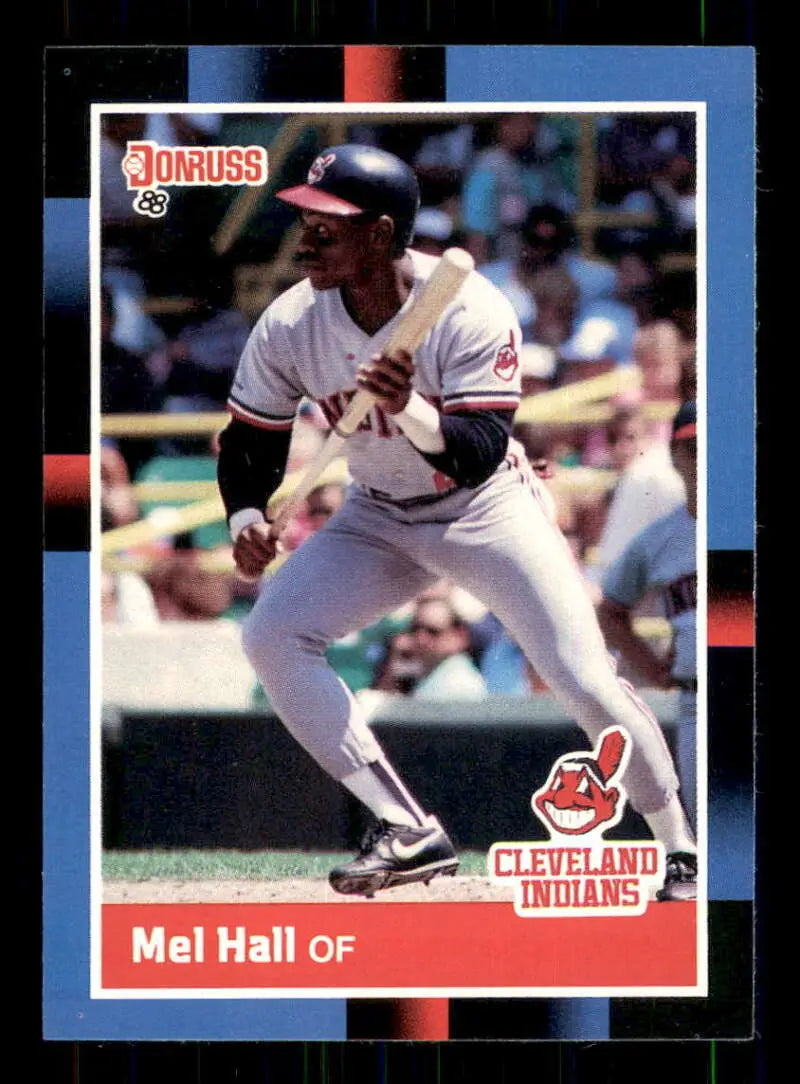 1988 Donruss #342 Mel Hall NM-MT Cleveland Indians Baseball Card - Baseball Card Single