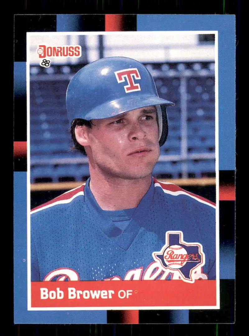 1988 Donruss #346 Bob Brower NM-MT Texas Rangers Baseball Card - Baseball Card Single
