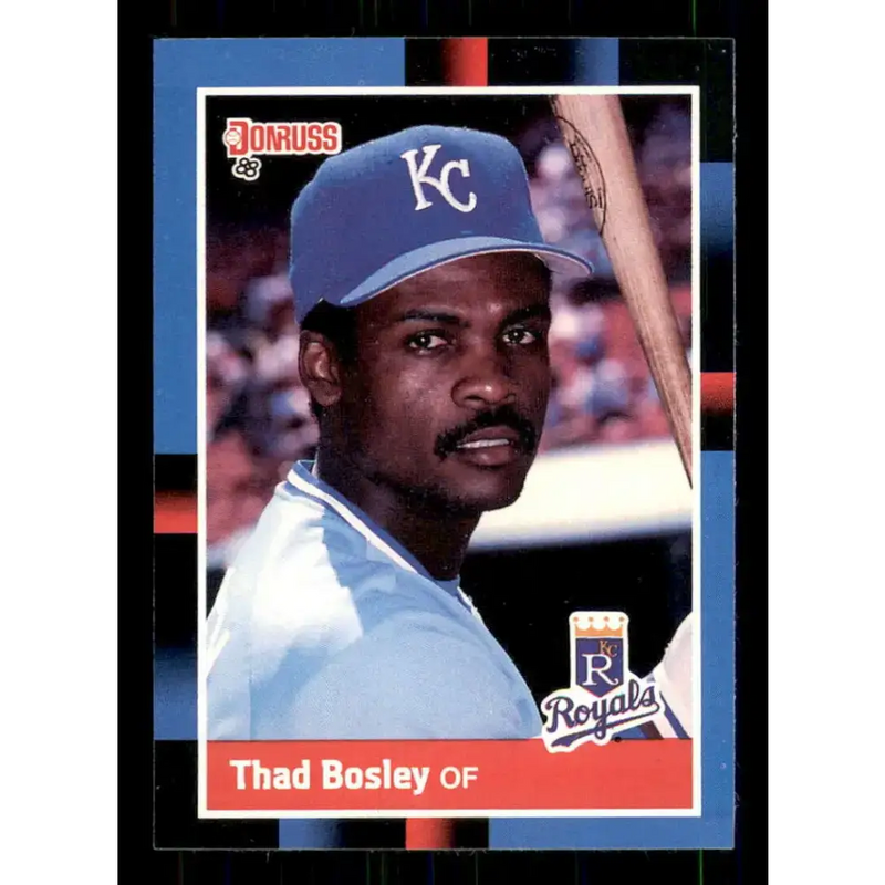 1988 Donruss #348 Thad Bosley EX Kansas City Royals Baseball Card - Baseball Card Single