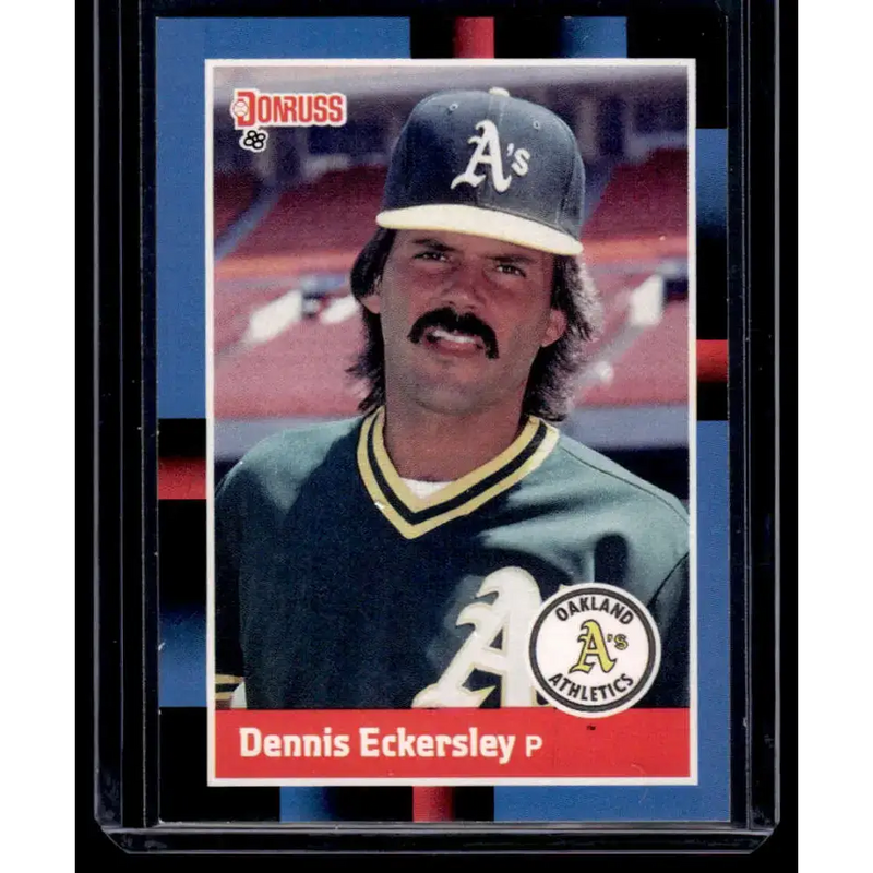 1988 Donruss #349 Dennis Eckersley EX Oakland Athletics Baseball Card - Baseball Card Single