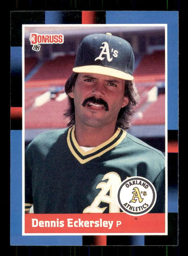 1988 Donruss #349 Dennis Eckersley NM-MT Oakland Athletics Baseball Card - Baseball Card Single