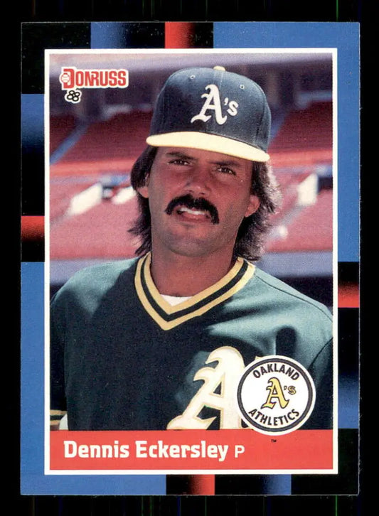 1988 Donruss #349 Dennis Eckersley NM-MT Oakland Athletics Baseball Card - Baseball Card Single