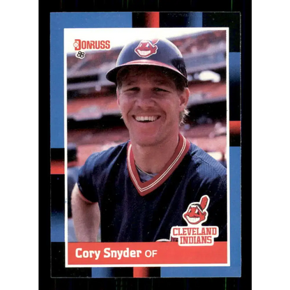 1988 Donruss #350 Cory Snyder EX Cleveland Indians Baseball Card