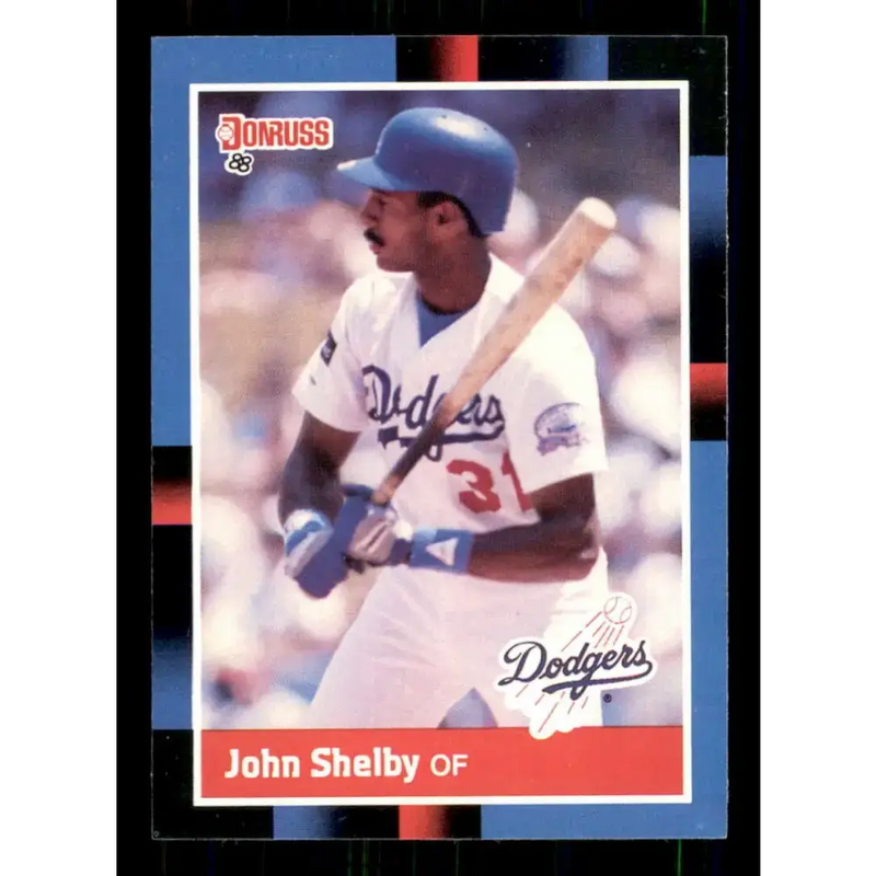 1988 Donruss #352 John Shelby EX Los Angeles Dodgers Baseball Card - Baseball Card Single