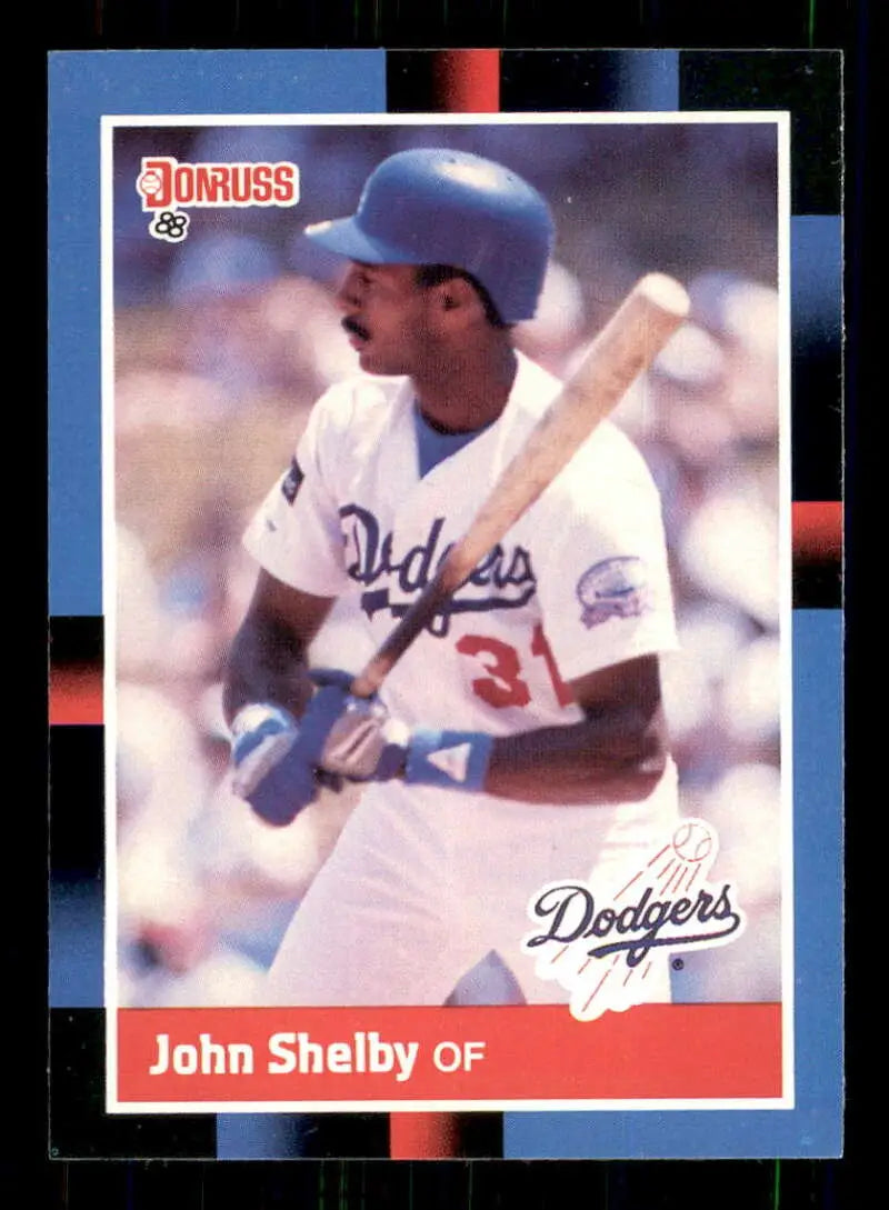 1988 Donruss #352 John Shelby NM-MT Los Angeles Dodgers Baseball Card - Baseball Card Single