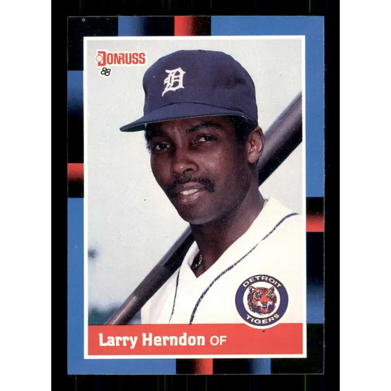 1988 Donruss #353 Larry Herndon EX Detroit Tigers Baseball Card - Baseball Card Single