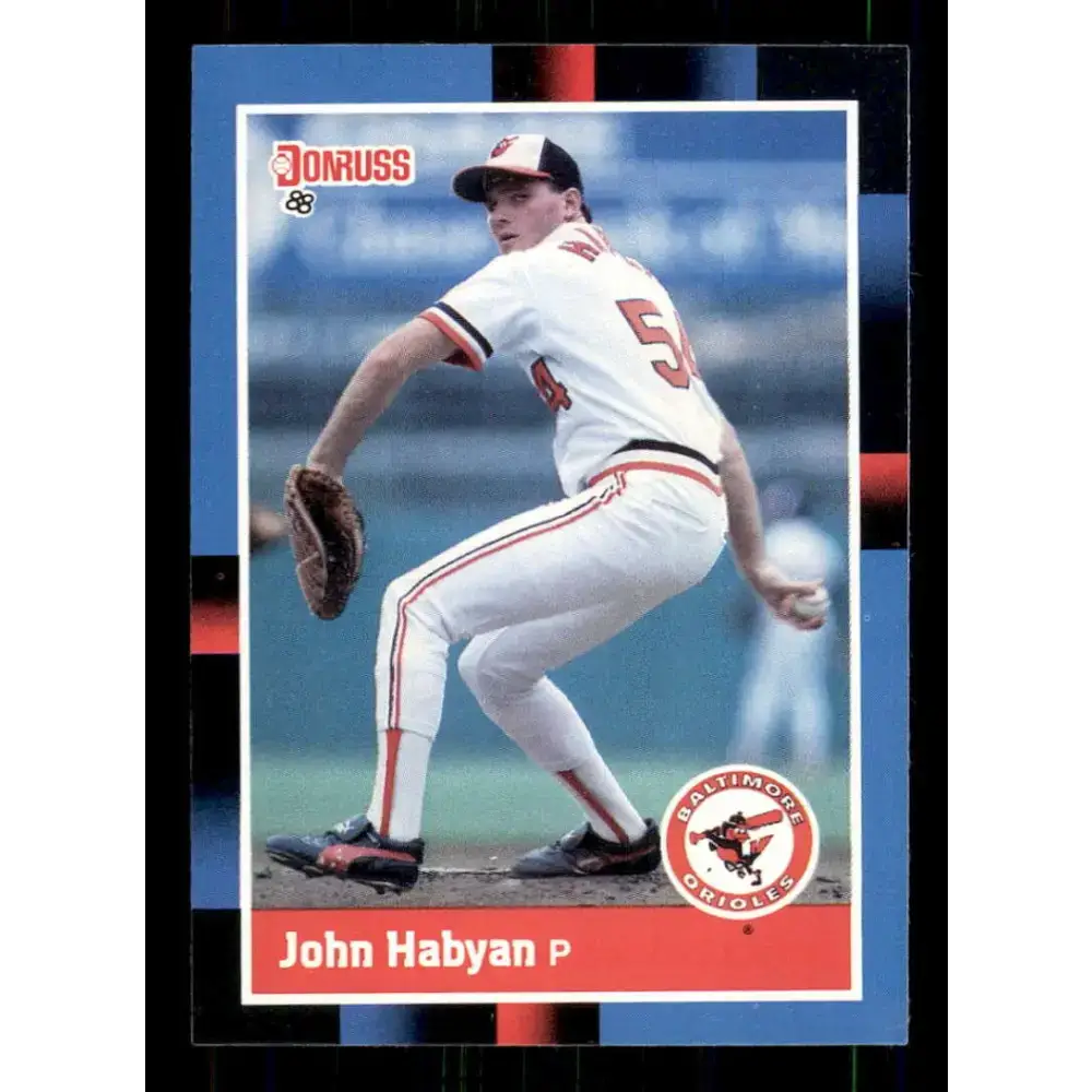 1988 Donruss #354 John Habyan EX Baltimore Orioles Baseball Card