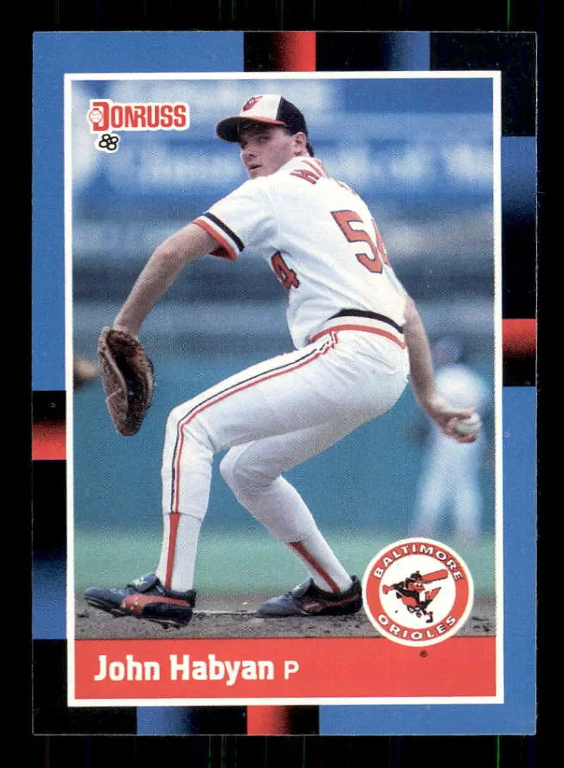 1988 Donruss #354 John Habyan NM-MT Baltimore Orioles Baseball Card - Baseball Card Single
